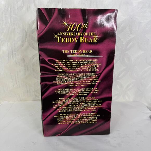 Dan Dee Roosevelt Limited Edition 100th Anniversary of Grandpa Teddy Bear - Picture 3 of 7